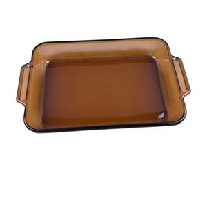 Anchor Hocking vintage baking dish, 9.5 x 13.5 x 2 inch kitchen baking glassware